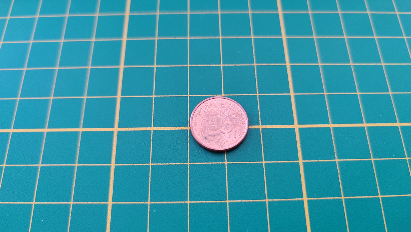 Pièce de 1 centime euro France 2015 Pièce de monnaie #C12