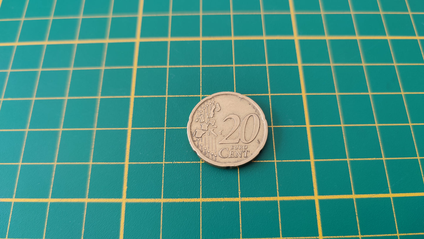 Pièce de 20 centimes euro Espagne 2001 Pièce de monnaie #C83