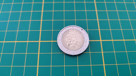 Pièce de 2 euros commémorative le Bleuet de France 1918-2018 Pièce de monnaie #C12