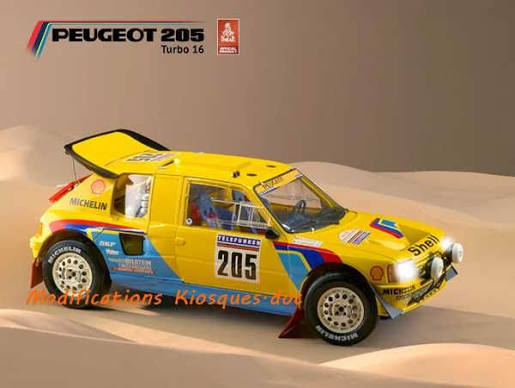Peugeot 205 Turbo 16 Altaya 1/8 – Fascicule n°18 + pièces détachées