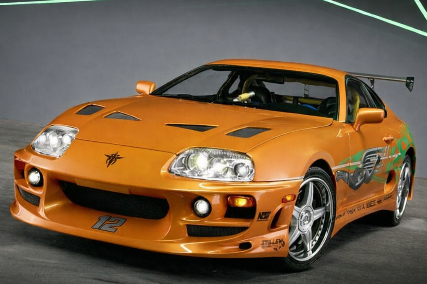 Lot fascicule avec pièces numéro 2 n°2 Toyota Supra MK.IV Fast & Furious 1/8 1/8e 1/8ème Altaya