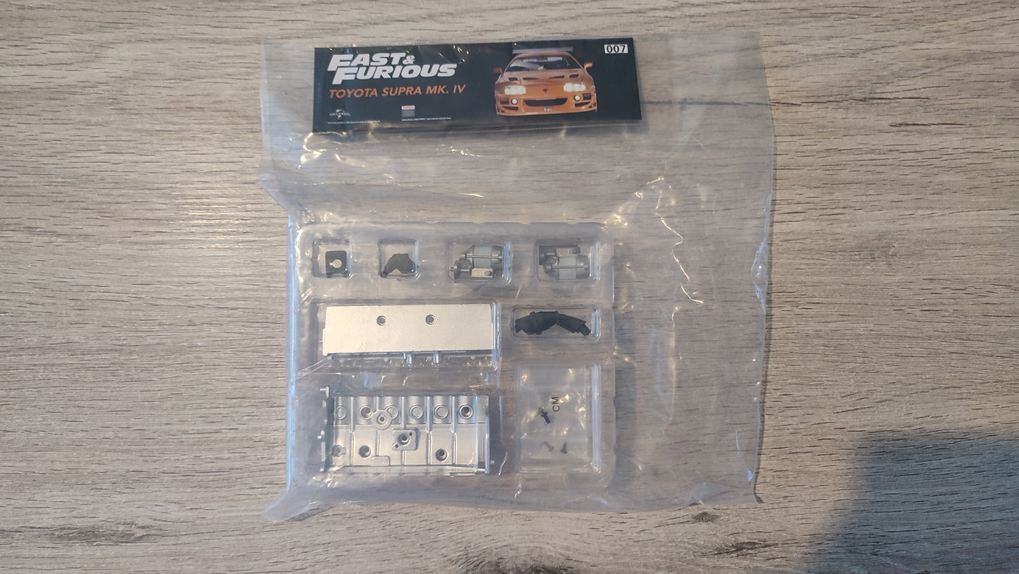 Pièces du numéro 7 n°7 Toyota Supra MK.IV Fast & Furious 1/8 1/8e 1/8ème Altaya #E50