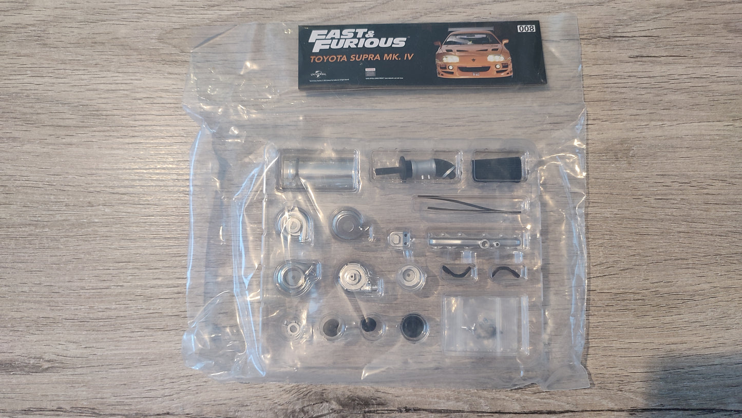 Pièces du numéro 8 n°8 Toyota Supra MK.IV Fast & Furious 1/8 1/8e 1/8ème Altaya #E50