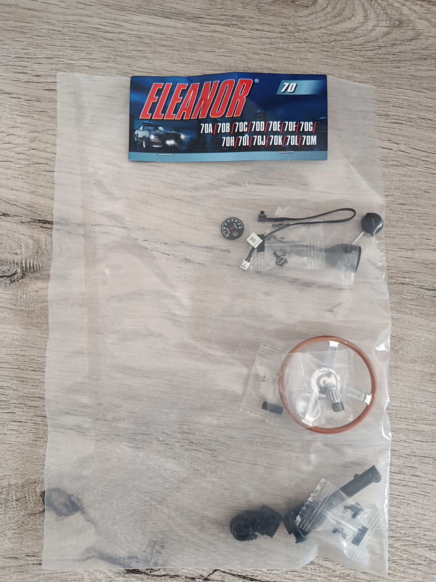 Pièces fascicule n°70 numéro 70 pièce détachée Ford Mustang 1967 Eleanor 60 secondes chrono 1/8 1/8ème Eaglemoss Collections #E54