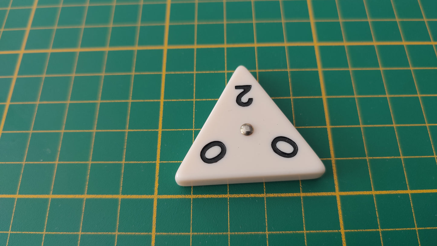 Pièce triangulaire 0 0 2 pièce détachée jeu de société Triominos de luxe Goliath #E52