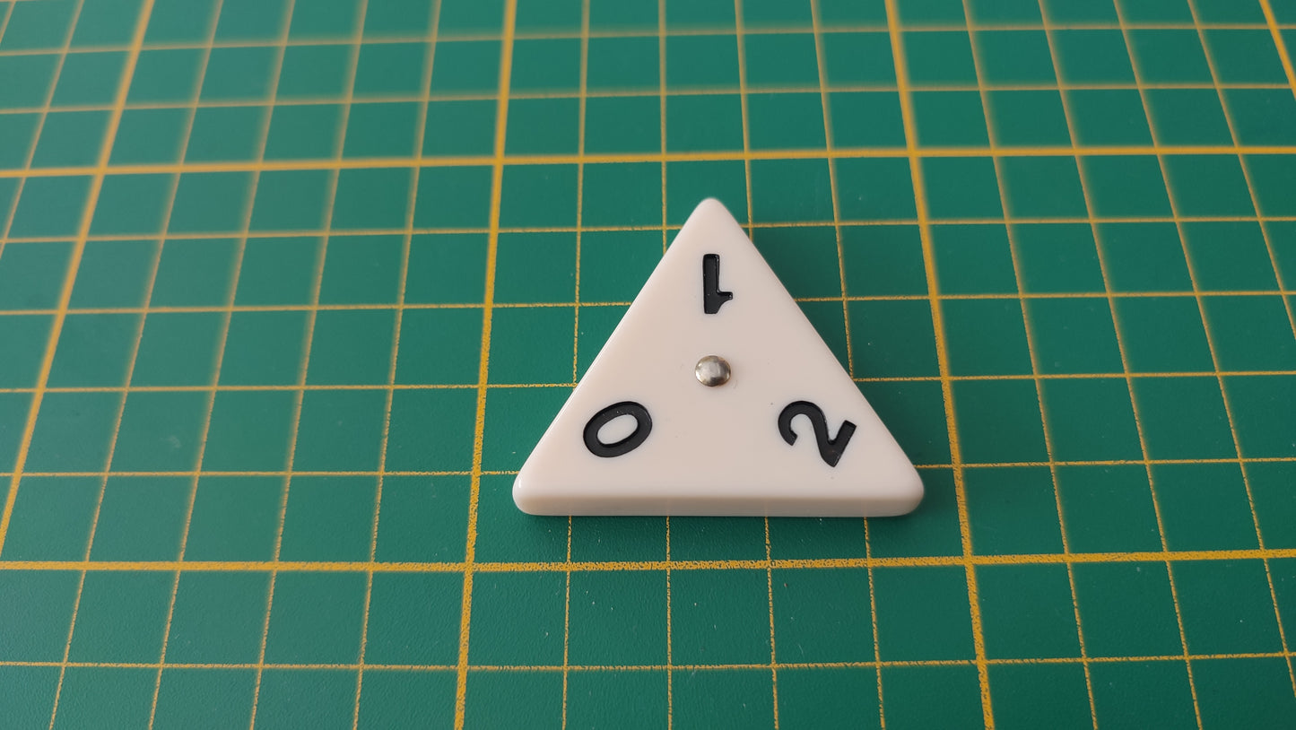 Pièce triangulaire 0 2 1 pièce détachée jeu de société Triominos de luxe Goliath #E52