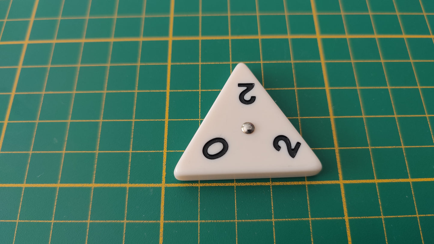 Pièce triangulaire 0 2 2 pièce détachée jeu de société Triominos de luxe Goliath #E52