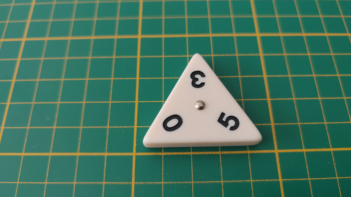 Pièce triangulaire 0 5 3 pièce détachée jeu de société Triominos de luxe Goliath #E52