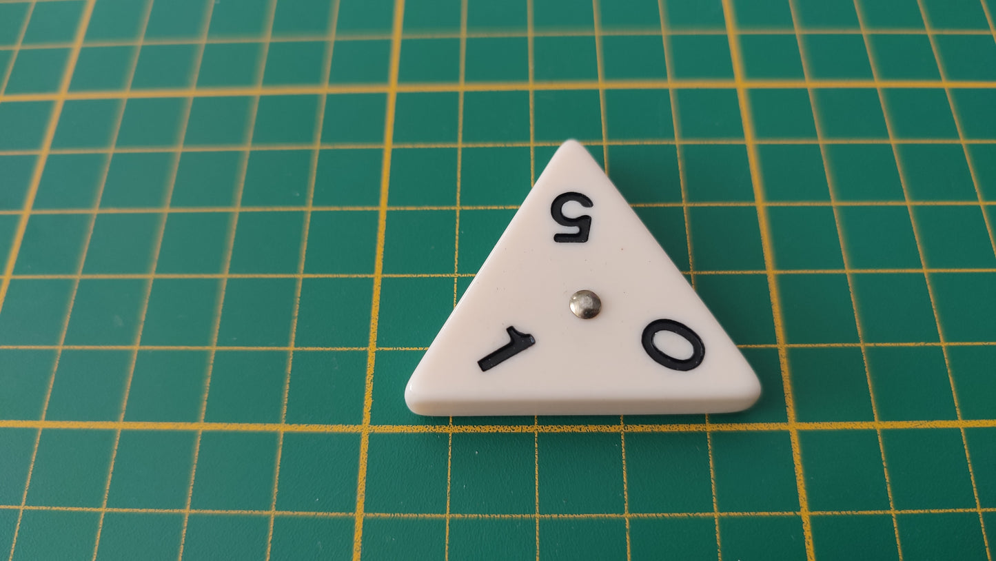 Pièce triangulaire 1 0 5 pièce détachée jeu de société Triominos de luxe Goliath #E52