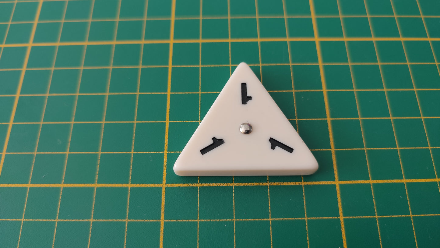 Pièce triangulaire 1 1 1 pièce détachée jeu de société Triominos de luxe Goliath #E52