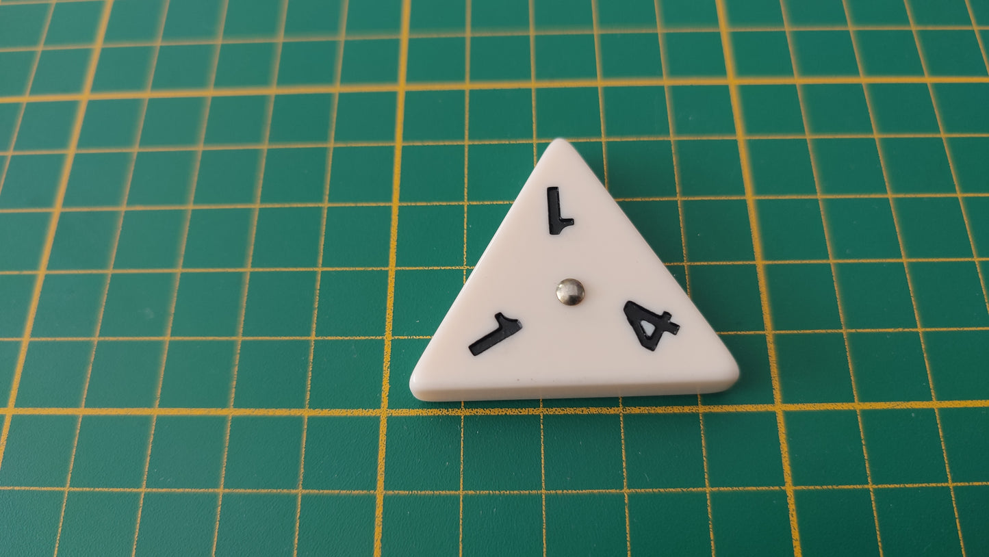 Pièce triangulaire 1 4 1 pièce détachée jeu de société Triominos de luxe Goliath #E52
