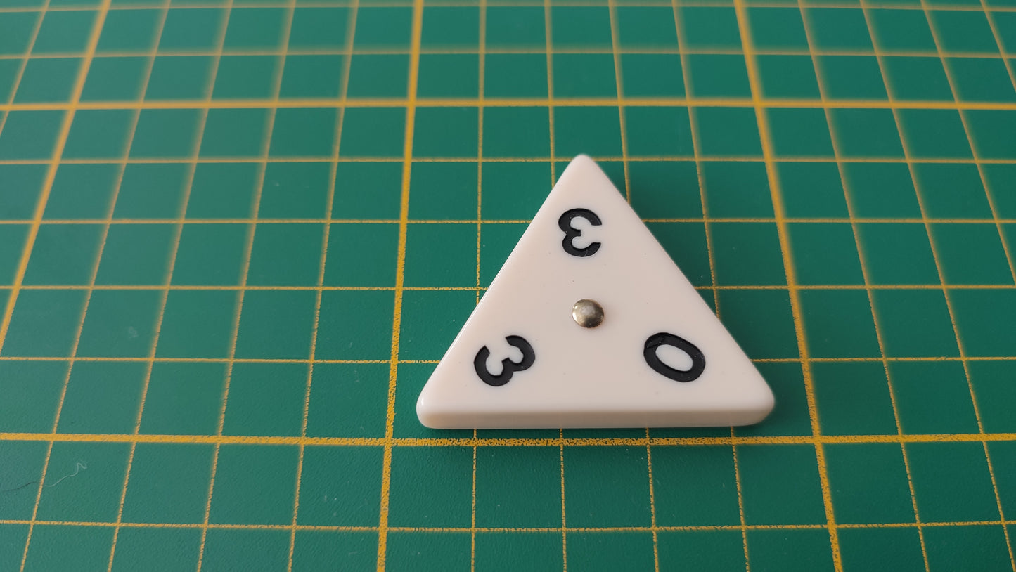 Pièce triangulaire 3 0 3 pièce détachée jeu de société Triominos de luxe Goliath #E52