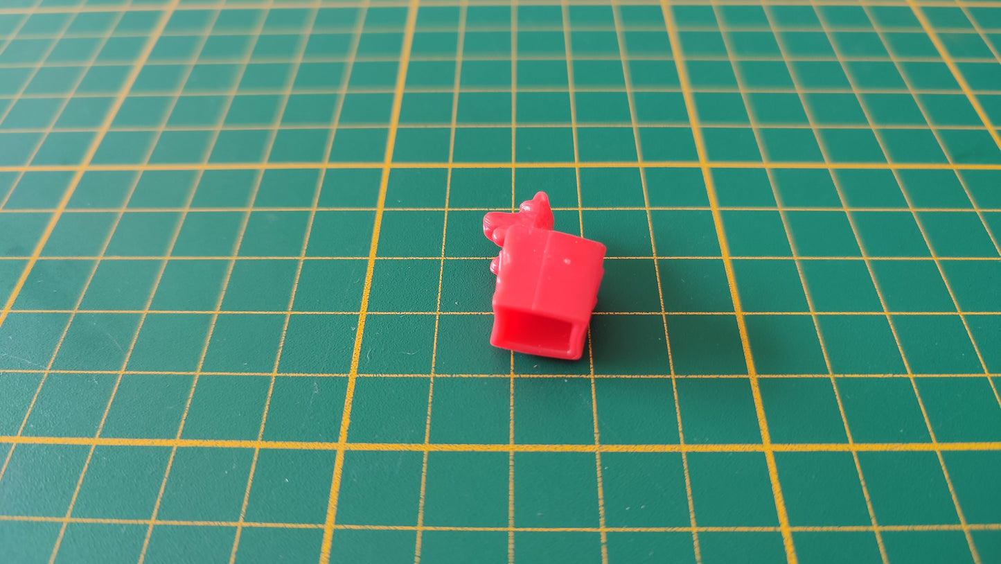 Pion chien rouge pièce détachée jeu de société Monopoly Super électronique #D75