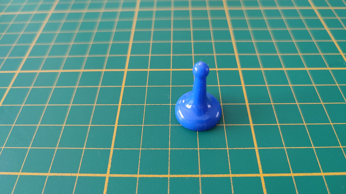 Pion bleu madame Pervenche en l'état Cluedo miro-meccano pièce détachée jeu de société #E26