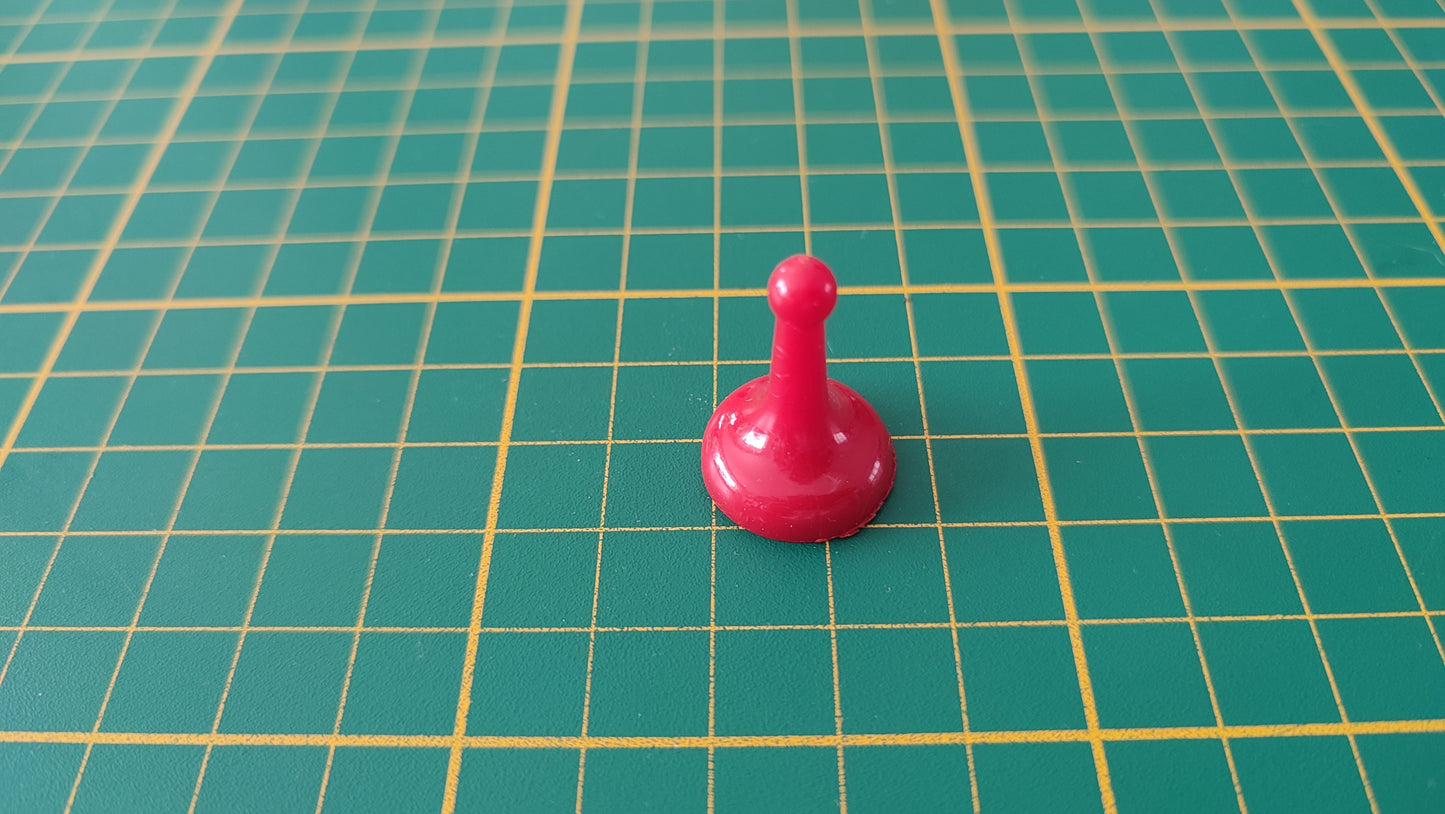 Pion rouge mademoiselle Rose en l'état Cluedo miro-meccano pièce détachée jeu de société #E26