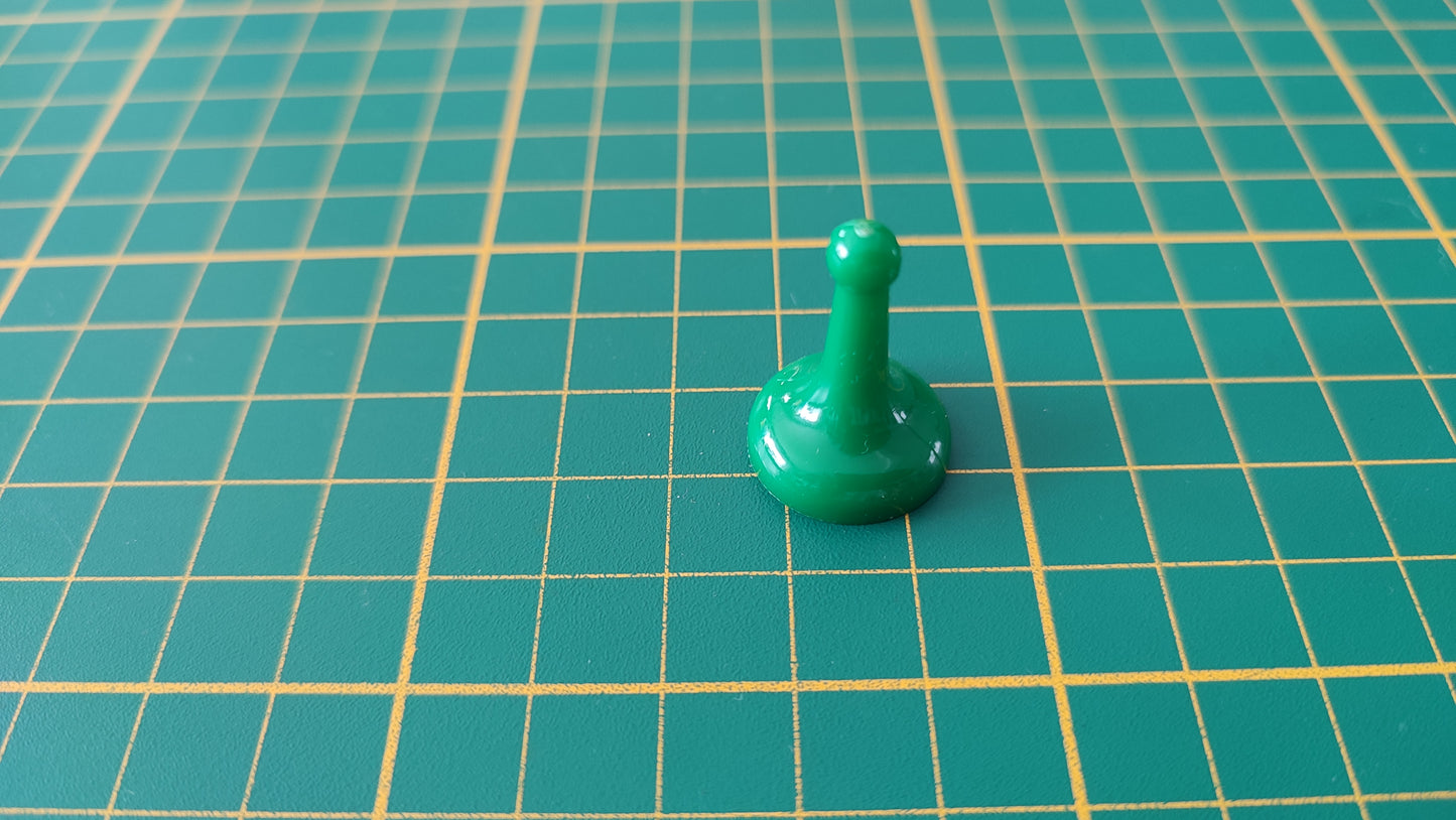 Pion vert docteur Olive en l'état Cluedo miro-meccano pièce détachée jeu de société #E26