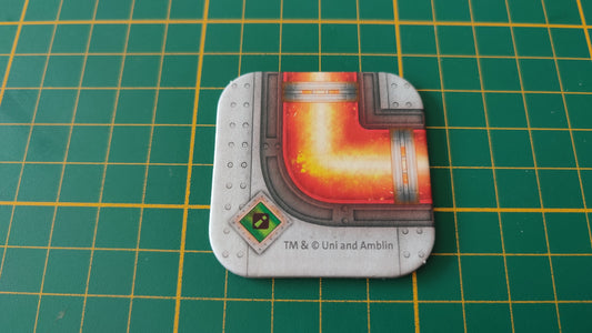 Plaque couloir angle vert pièce détachée jeu de société Labyrinth Jurassic World Ravensburger #D77