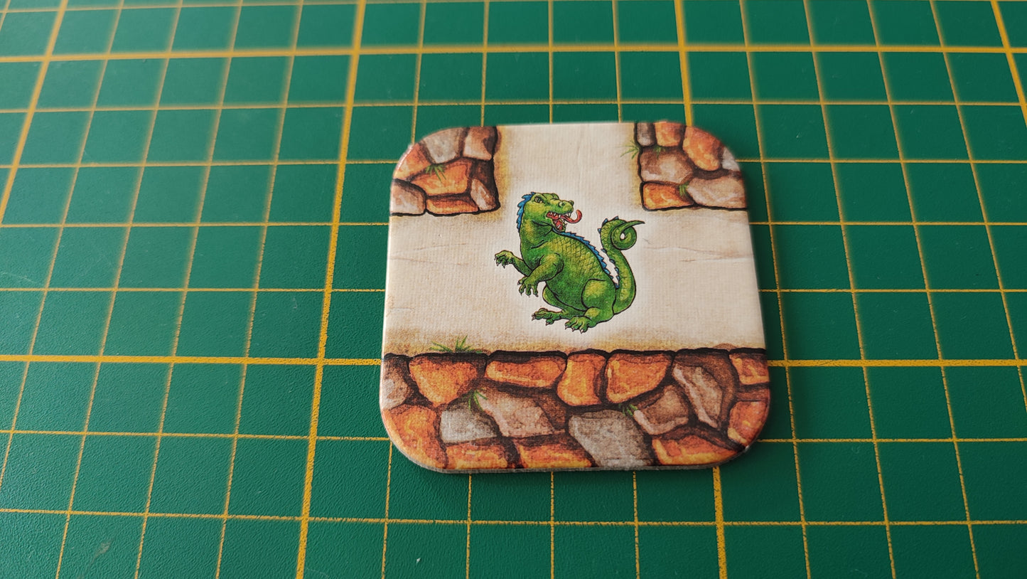 Plaque couloir crocodile pièce détachée jeu de société Labyrinthe Ravensburger #D64