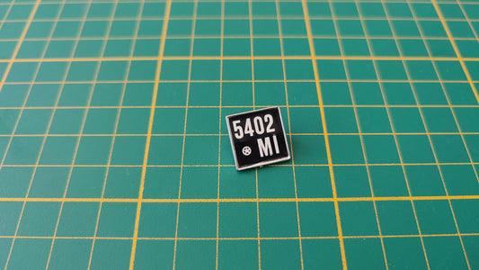 Plaque d'immatriculation pièce détachée miniature Burago Bburago Alfa Romeo 2300 Monza 1934 1/18 1/18e 1/18ème #D93