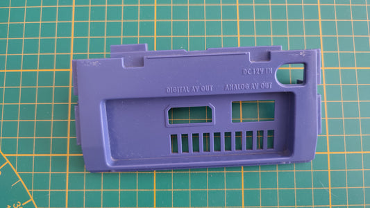 Plasturgie cache arrière 1-2 pièce détachée console de jeux Nintendo Gamecube DOL-001 (EUR) #E58