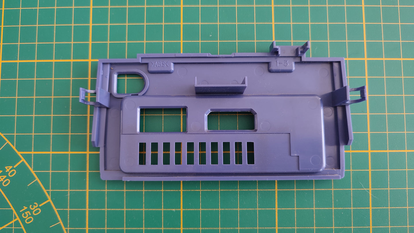 Plasturgie cache arrière 1-2 pièce détachée console de jeux Nintendo Gamecube DOL-001 (EUR) #E58