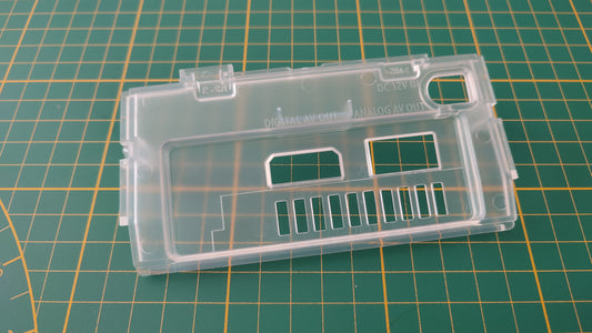 Plasturgie cache arrière blanc transparent pièce détachée pour console de jeux Nintendo Game cube DOL-001
