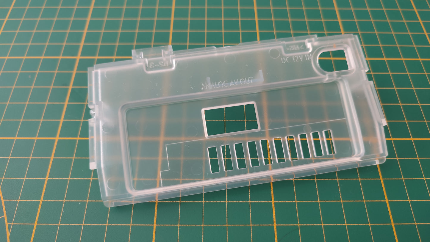 Plasturgie cache arrière blanc transparent pièce détachée pour console de jeux Nintendo Game cube DOL-101