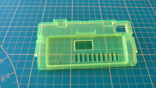 Plasturgie cache arrière jaune transparent pièce détachée pour console de jeux Nintendo Game cube DOL-101