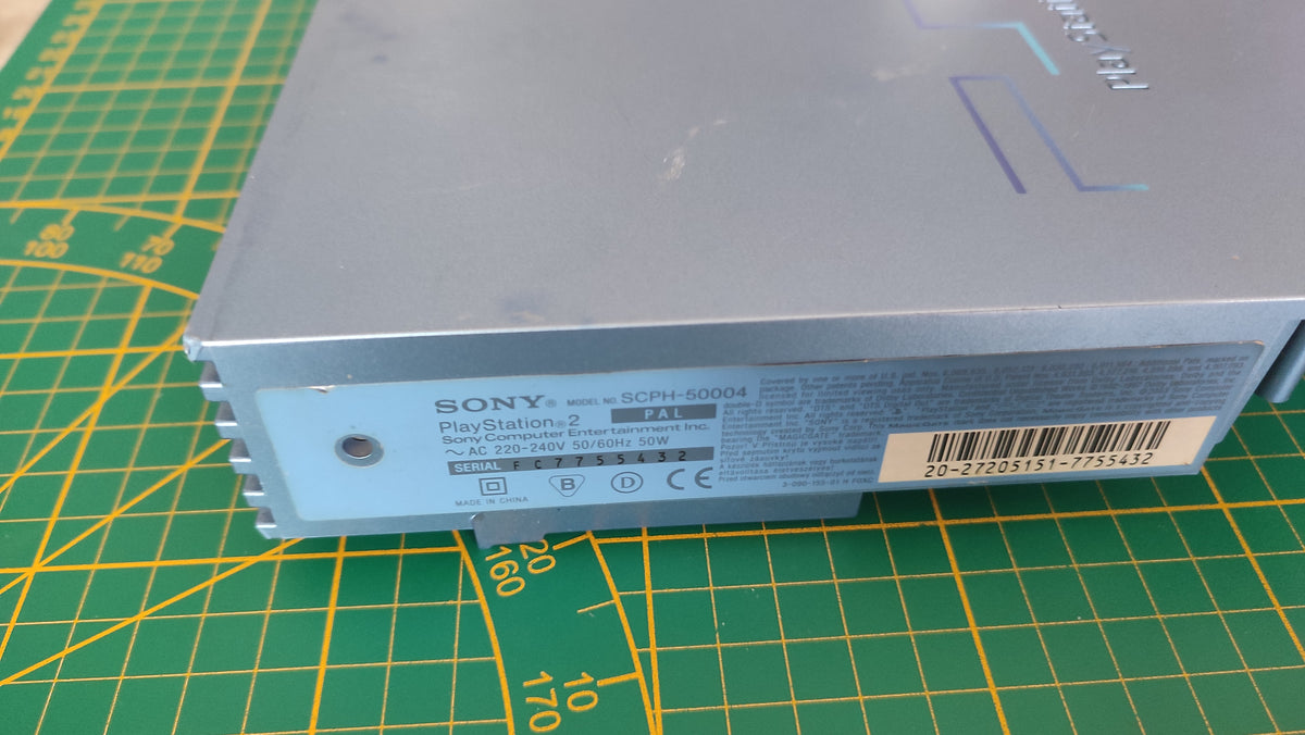 Plasturgie supérieure dans l'état pièce détachée console de jeux Sony Playstation 2 Ps2 SCPH-50004 aqua blue #E87