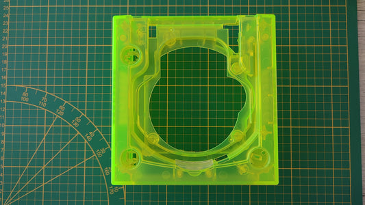 Plasturgie supérieure jaune transparente pièce détachée pour console de jeux Nintendo Game cube DOL-001 - DOL-101