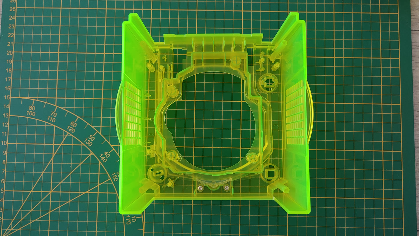 Plasturgie supérieure jaune transparente pièce détachée pour console de jeux Nintendo Game cube DOL-001 - DOL-101