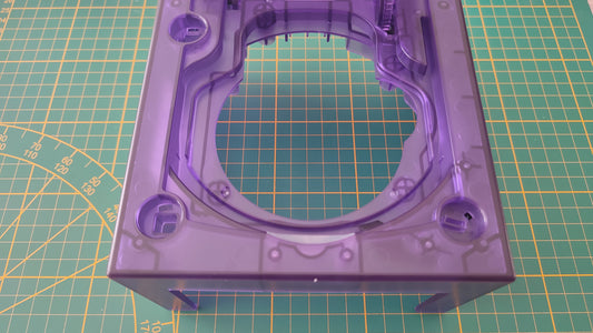 Plasturgie supérieure seule violette transparente pièce détachée pour console de jeux Nintendo Game cube Gamecube DOL-101 et ou DOL-001