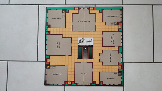 Plateau de jeu en l'état Cluedo the Great détective game pièce détachée jeu de société #E45