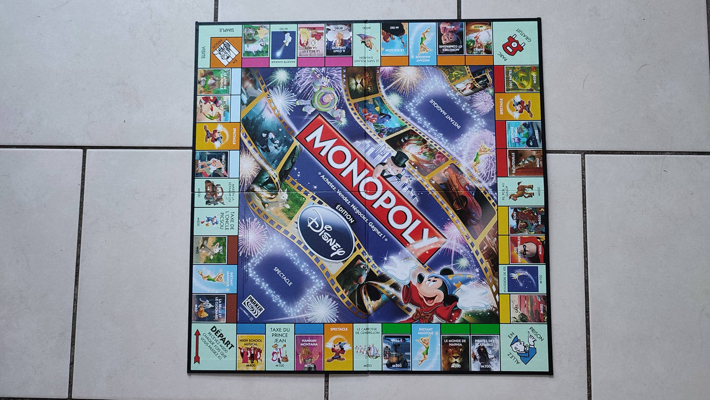 Plateau de jeu pièce détachée jeu de société Monopoly Disney éditions Hasbro #B94