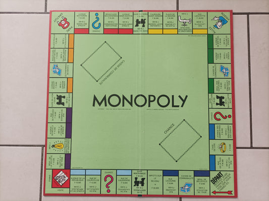 Plateau de jeu pièce détachée jeu de société Monopoly Miro Meccano #E40