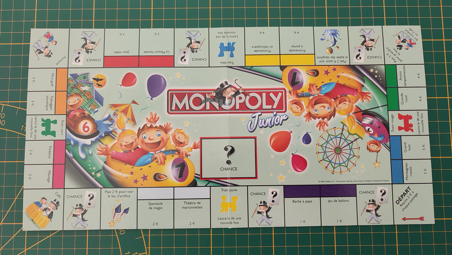 Plateau de jeu pièce détachée jeu de société Monopoly junior à la fête foraine Hasbro #B83