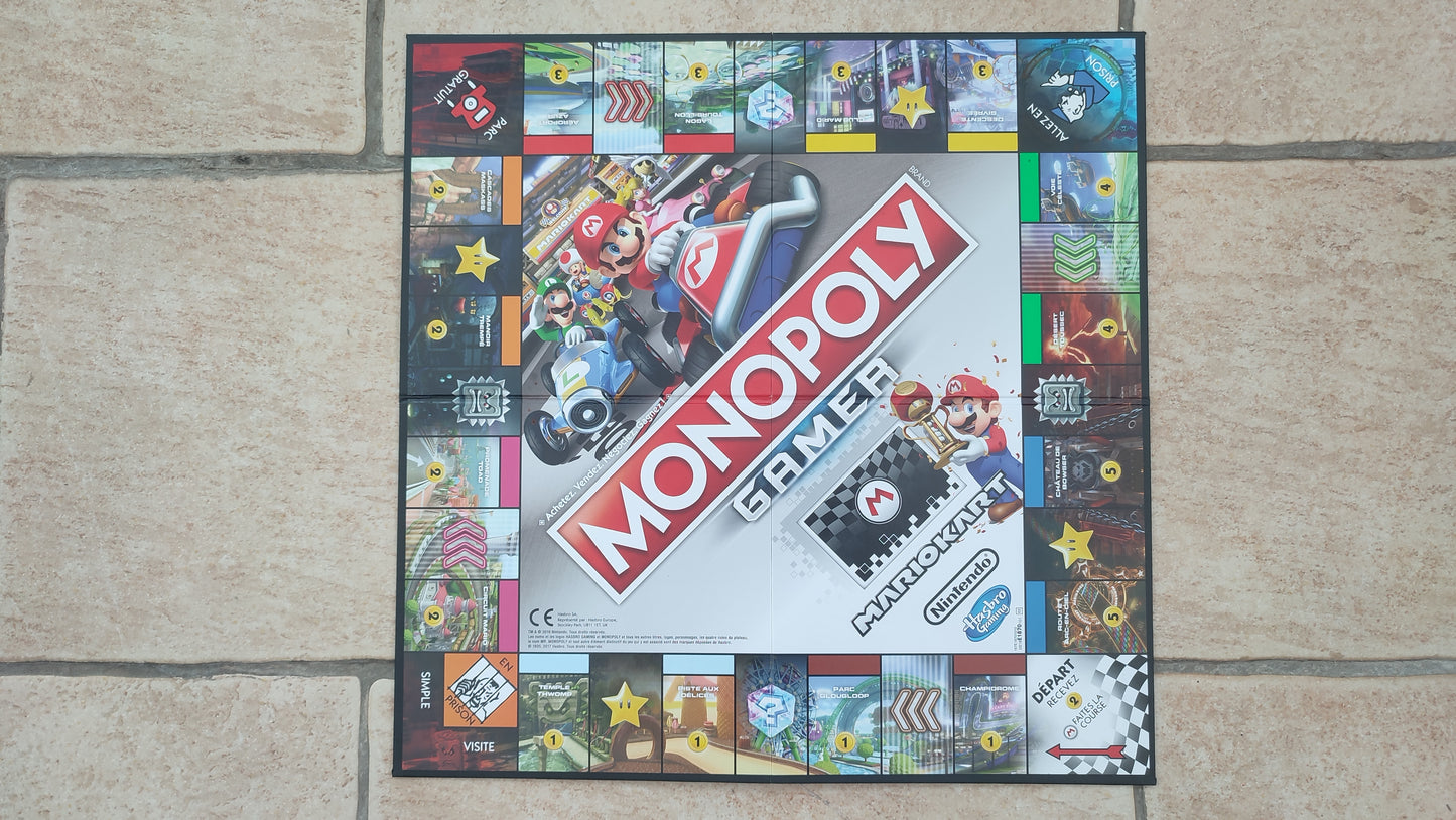 Plateau de jeu seul jeu de société Monopoly Gamer Mario Kart Hasbro pièce détachée #E82