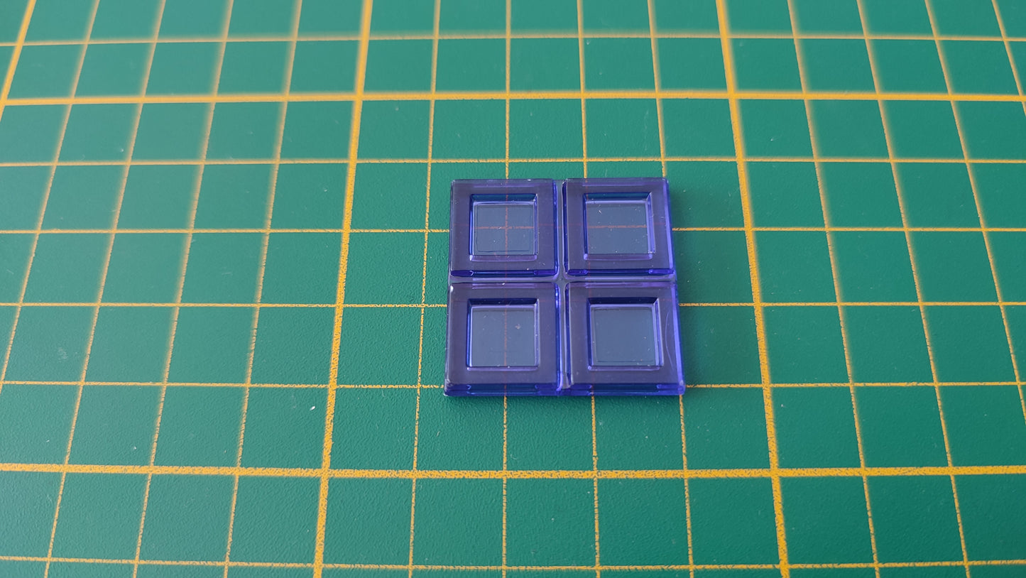 Polyominos bleu carré 2x2 pièce détachée jeu de société Blokus #E53