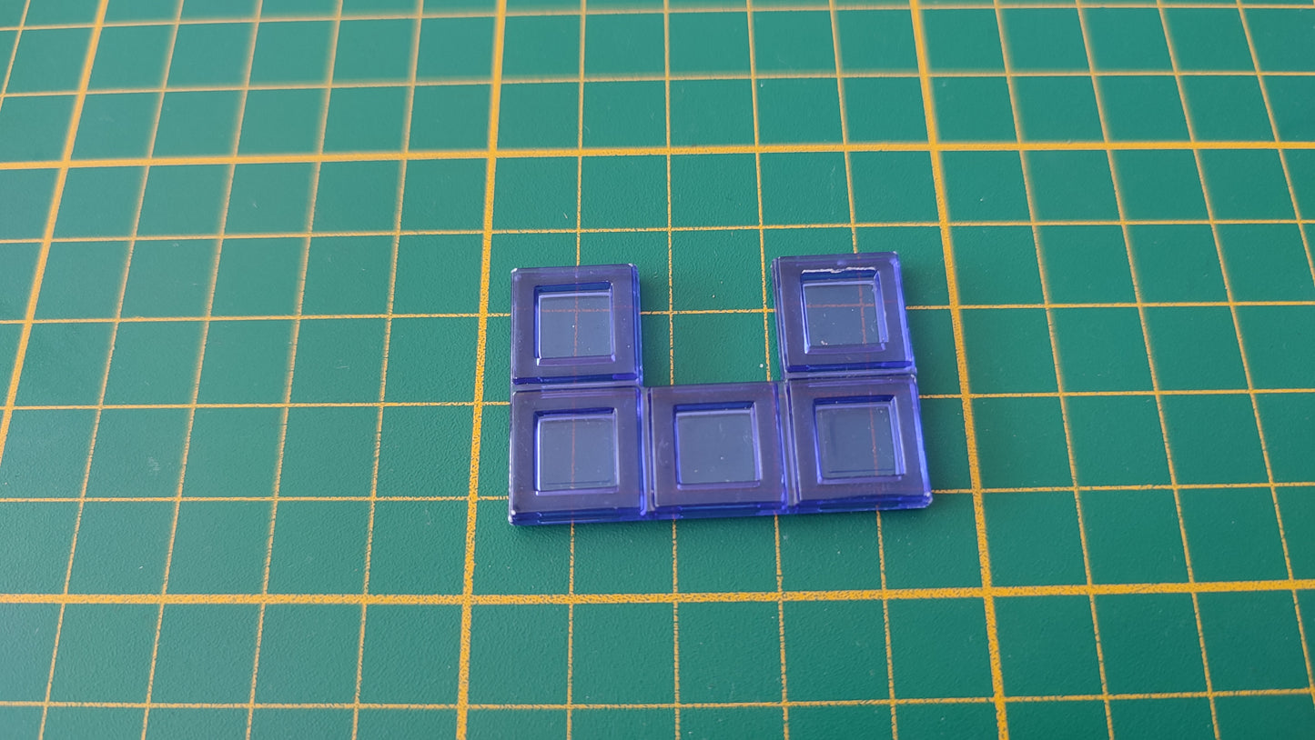 Polyominos bleu pentomino U pièce détachée jeu de société Blokus #E53