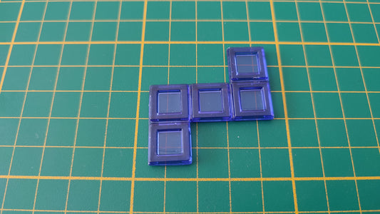 Polyominos bleu pentomino en L décalé pièce détachée jeu de société Blokus #E53