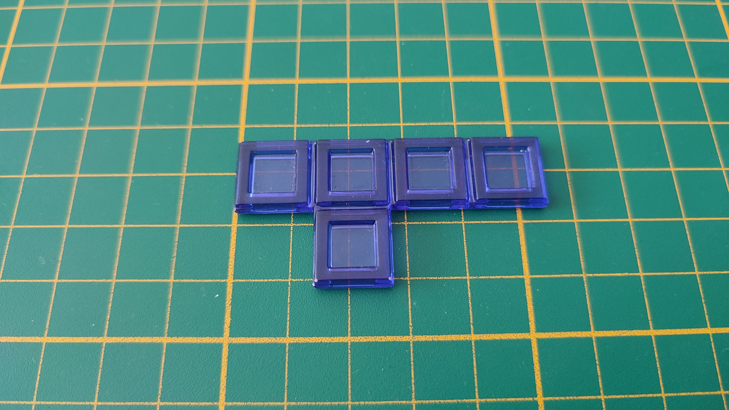 Polyominos bleu pentomino en forme T pièce détachée jeu de société Blokus #E53