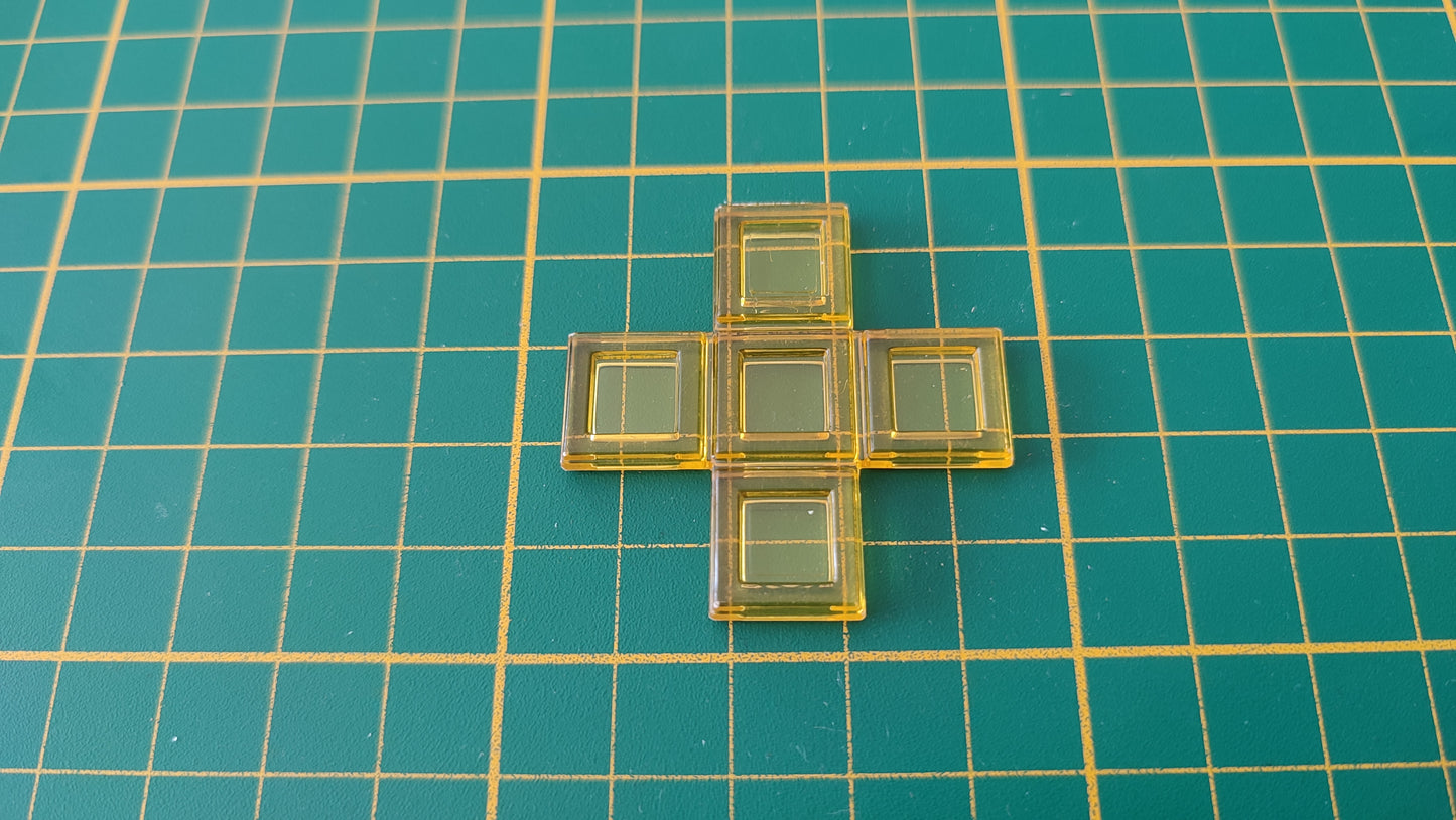 Polyominos jaune pentomino X pièce détachée jeu de société Blokus #E53