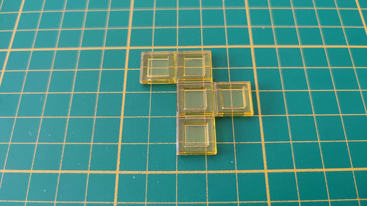 Polyominos jaune pentomino en F pièce détachée jeu de société Blokus #E53