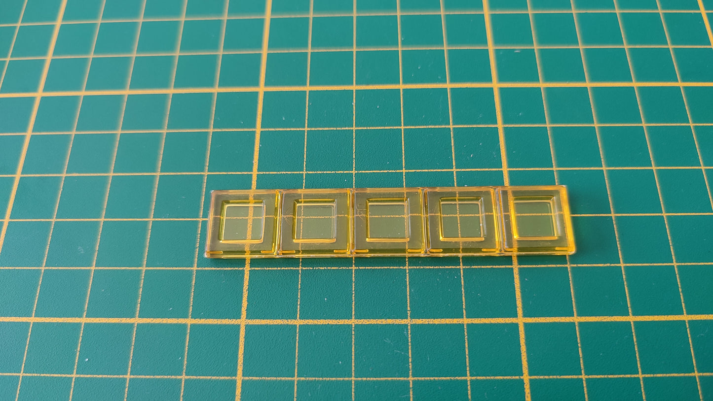 Polyominos jaune pentominos en I pièce détachée jeu de société Blokus #E53