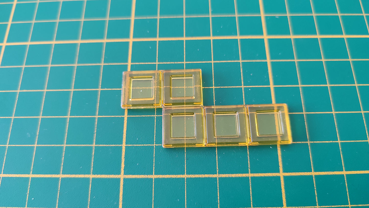 Polyominos jaune pentominos en Z pièce détachée jeu de société Blokus #E53