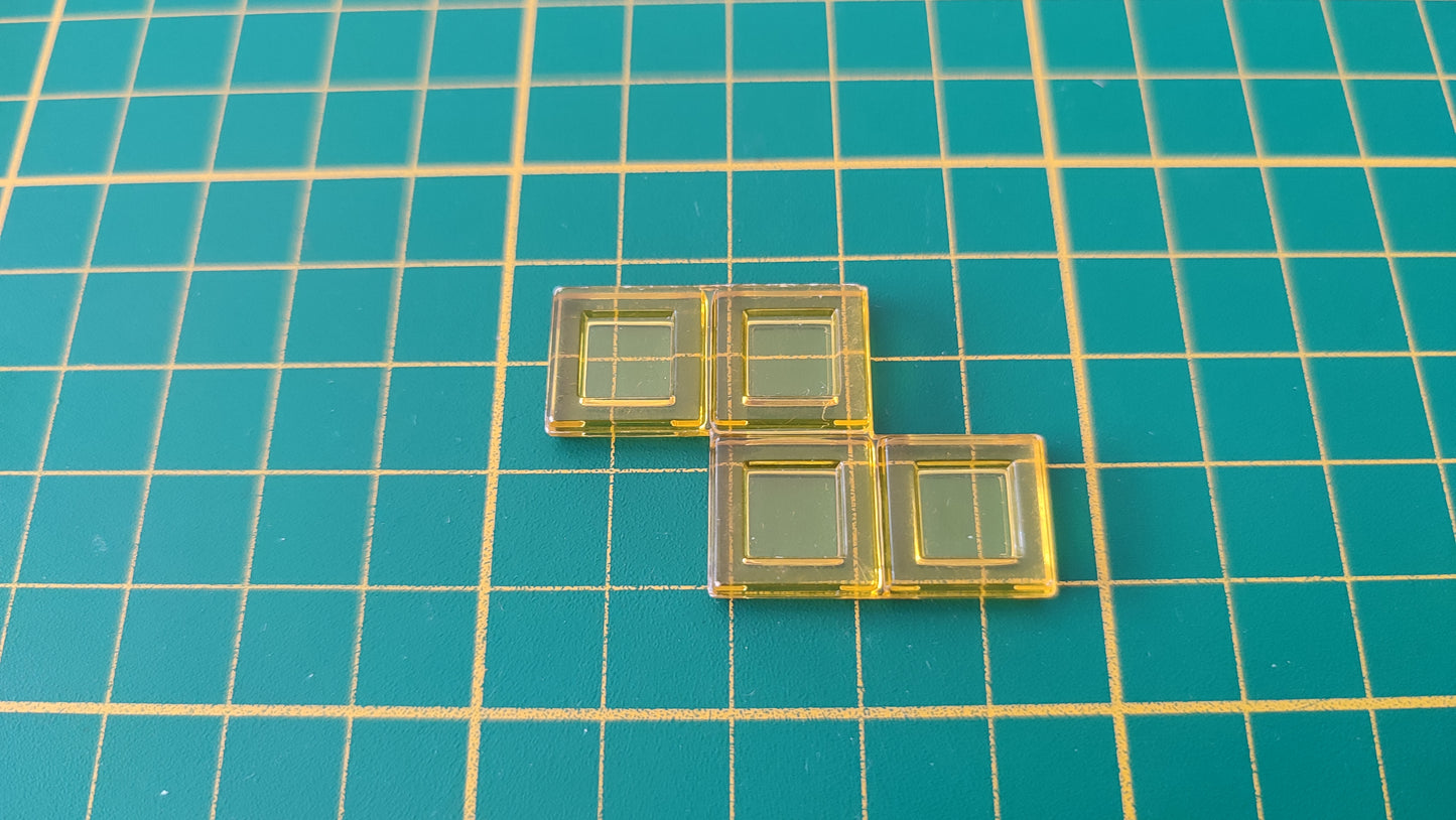 Polyominos jaune tétromino Z pièce détachée jeu de société Blokus #E53