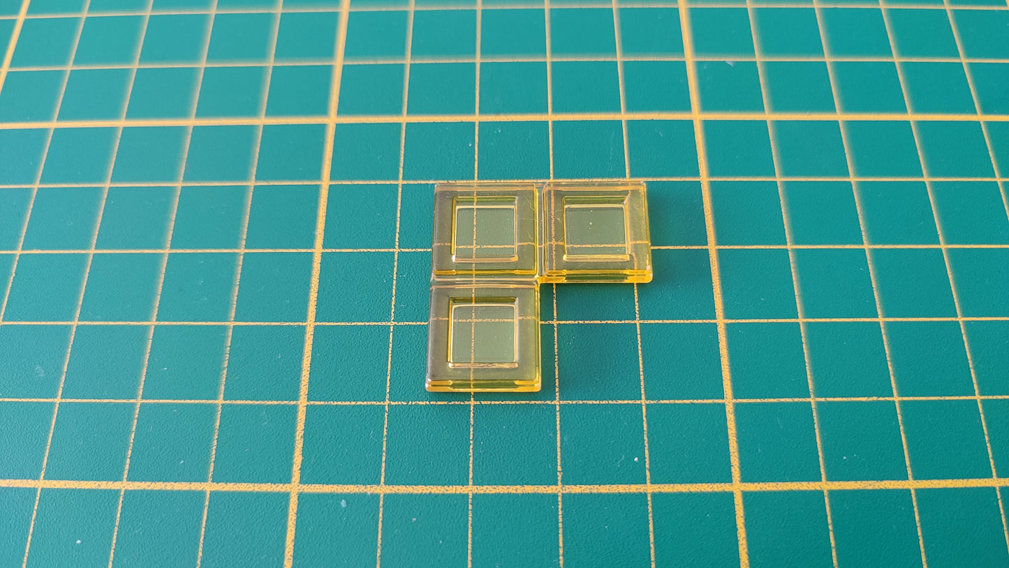 Polyominos jaune triominos en L pièce détachée jeu de société Blokus #E53