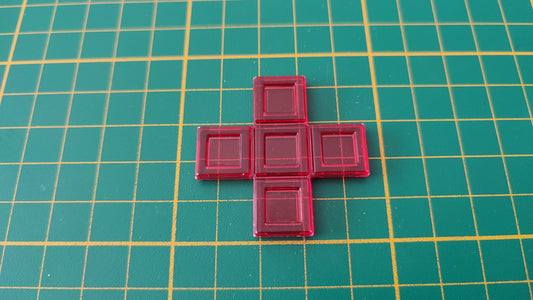 Polyominos rouge pentomino X pièce détachée jeu de société Blokus #E53