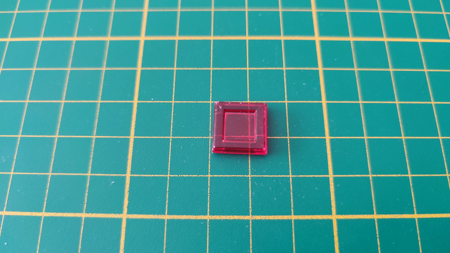 Polyominos rouge pentomino carré 1x1 pièce détachée jeu de société Blokus #E53