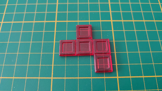 Polyominos rouge pentomino en F pièce détachée jeu de société Blokus #E53